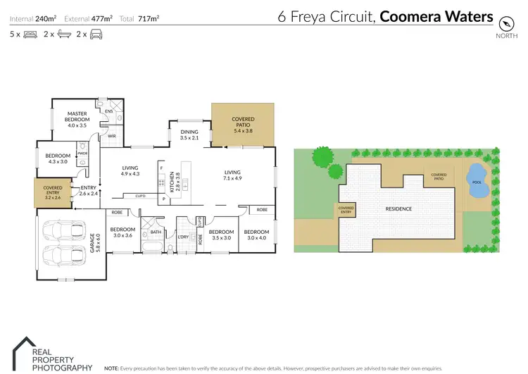 Floorplan of Homely house listing, 6 Freya Circuit, Coomera Waters QLD 4209