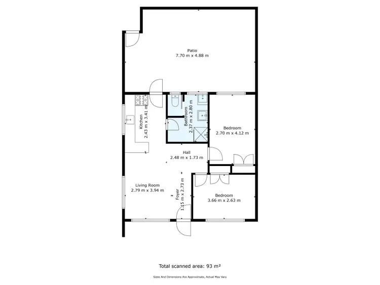 Floorplan of Homely unit listing, 1/388 Parnall Street, Lavington NSW 2641