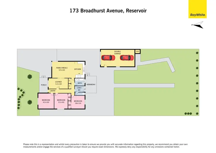 Floorplan of Homely house listing, 173 Broadhurst Avenue, Reservoir VIC 3073
