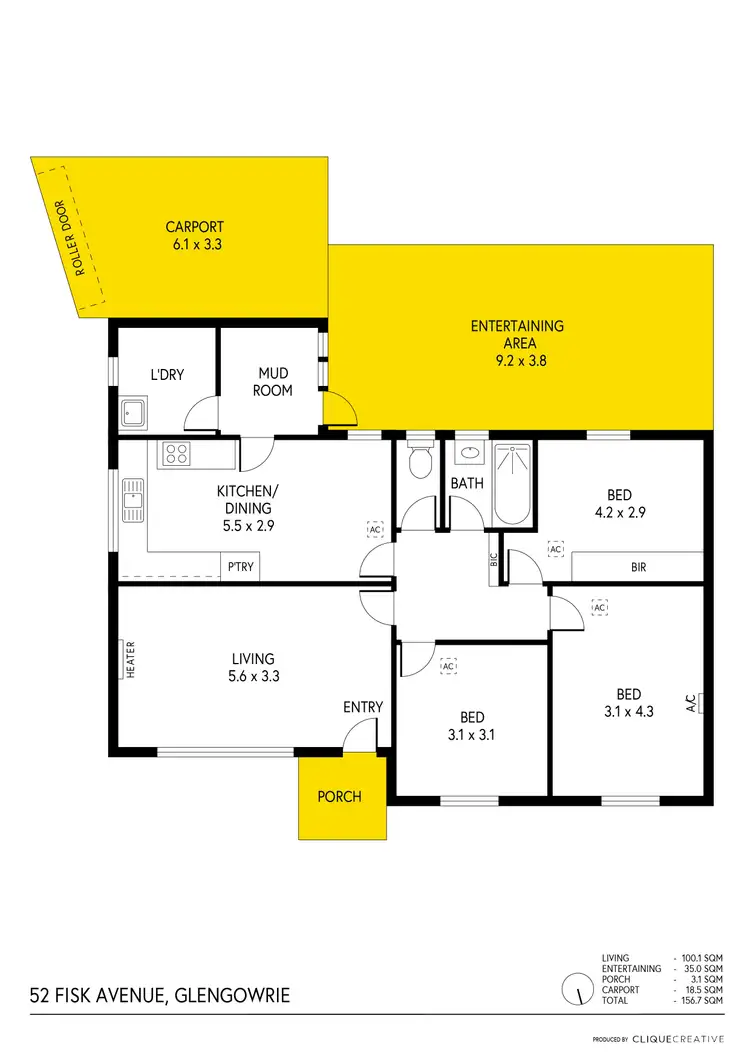 Floorplan of Homely house listing, 52 Fisk Avenue, Glengowrie SA 5044