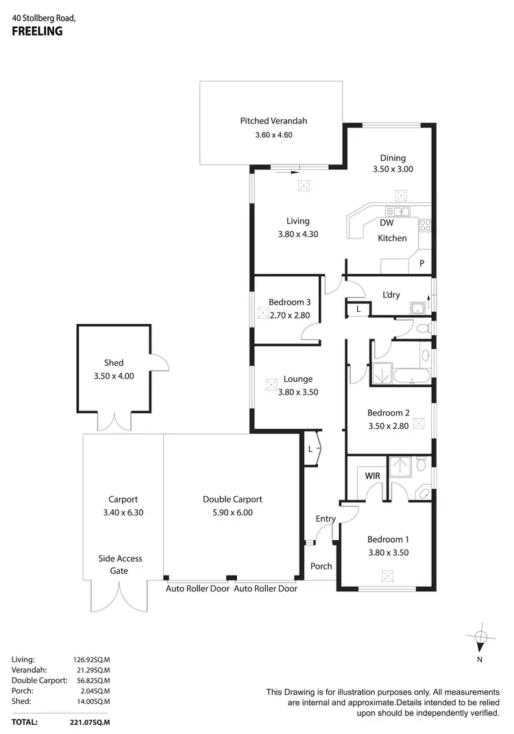 Floorplan of Homely house listing, 40 Stollberg Road, Freeling SA 5372