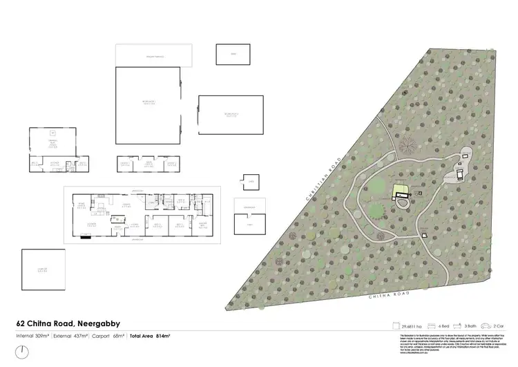 Floorplan of Homely rural property listing, 62 Chitna Road, Neergabby WA 6503