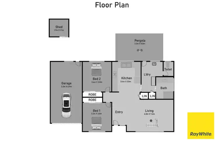 Floorplan of Homely unit listing, 2/25 Pioneer Road, Grovedale VIC 3216