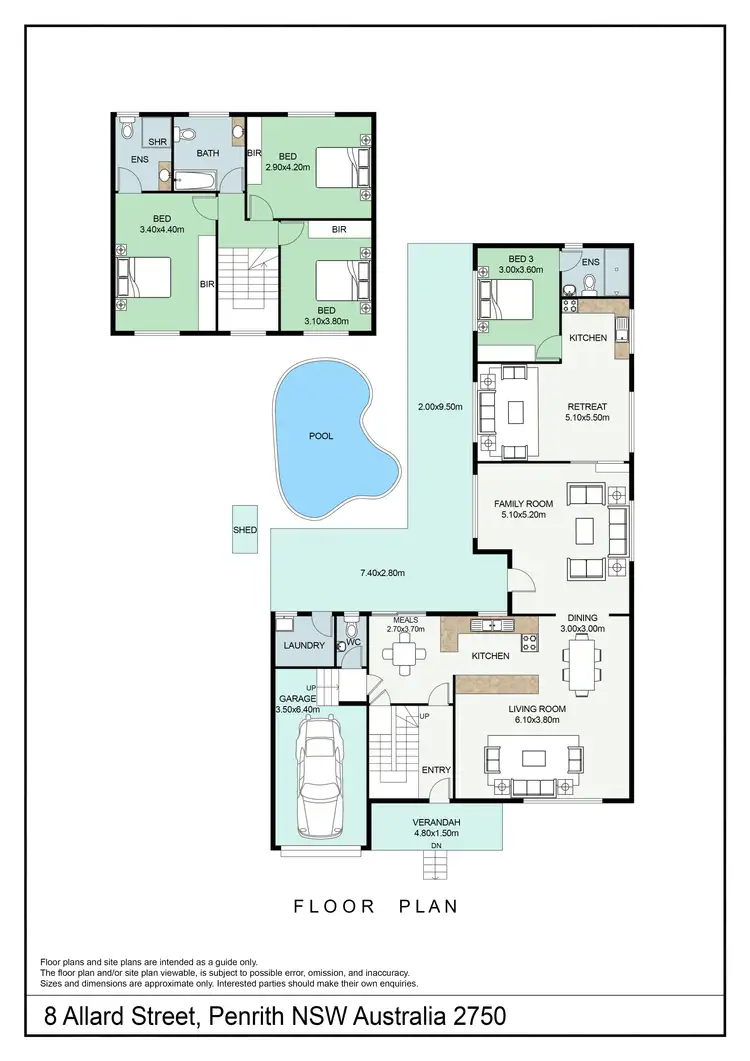 Floorplan of Homely house listing, 8 Allard Street, Penrith NSW 2750
