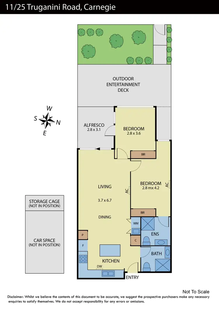 Floorplan of Homely apartment listing, 11/25 Truganini Road, Carnegie VIC 3163