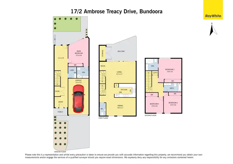 Floorplan of Homely townhouse listing, 17/2 Ambrose Treacy Drive, Bundoora VIC 3083