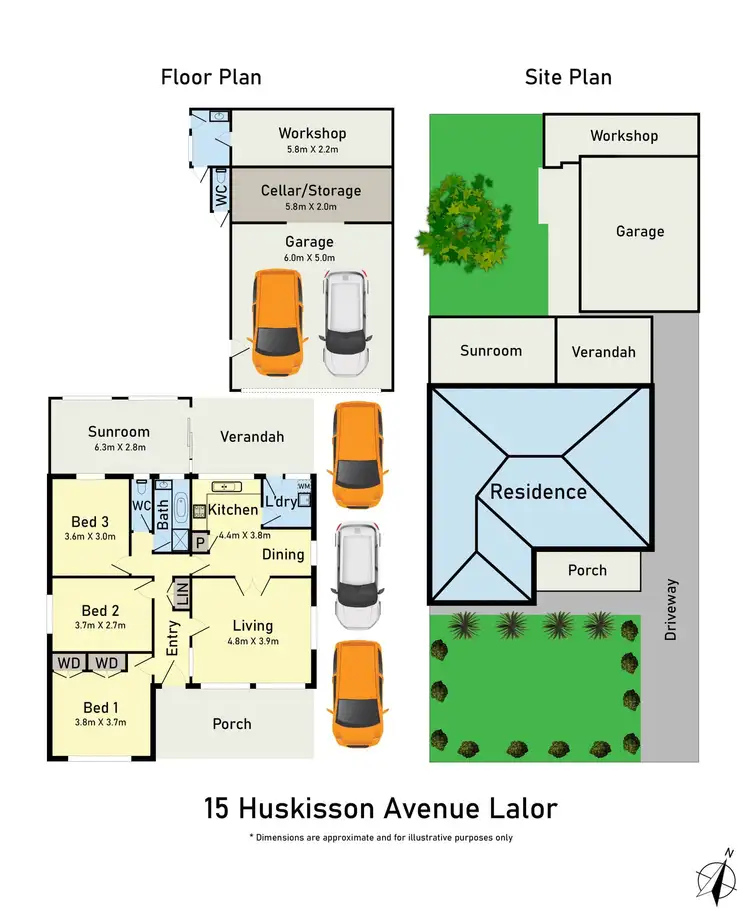 Floorplan of Homely house listing, 15 Huskisson Avenue, Lalor VIC 3075