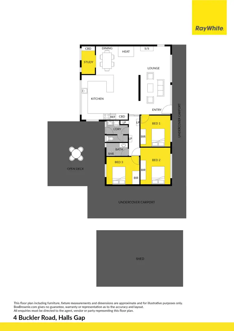 Floorplan of Homely house listing, 4 Buckler Road, Halls Gap VIC 3381