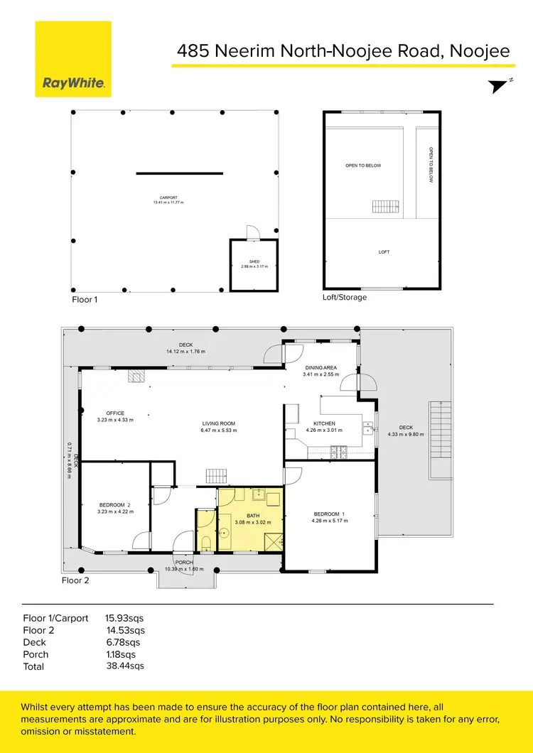 Floorplan of Homely house listing, 485 Neerim North-Noojee Road, Noojee VIC 3833