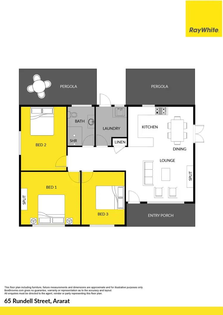 Floorplan of Homely house listing, 65 Rundell Street, Ararat VIC 3377
