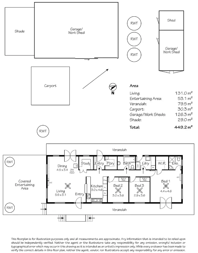 Floorplan of Homely rural property listing, 2 South Terrace, Callington SA 5254