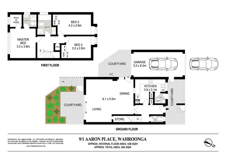 Floorplan of Homely townhouse listing, 9/1 Aaron Place, Wahroonga NSW 2076