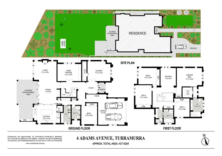 Floorplan of Homely house listing, 4 Adams Avenue, Turramurra NSW 2074