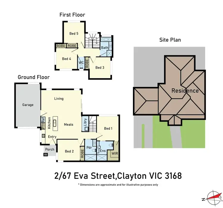 Floorplan of Homely house listing, 2/67 Eva Street, Clayton VIC 3168