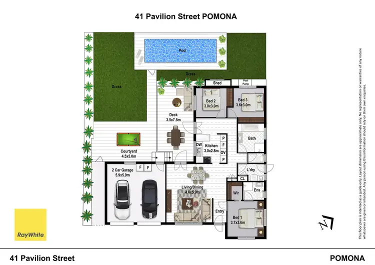 Floorplan of Homely house listing, 41 Pavilion Street, Pomona QLD 4568