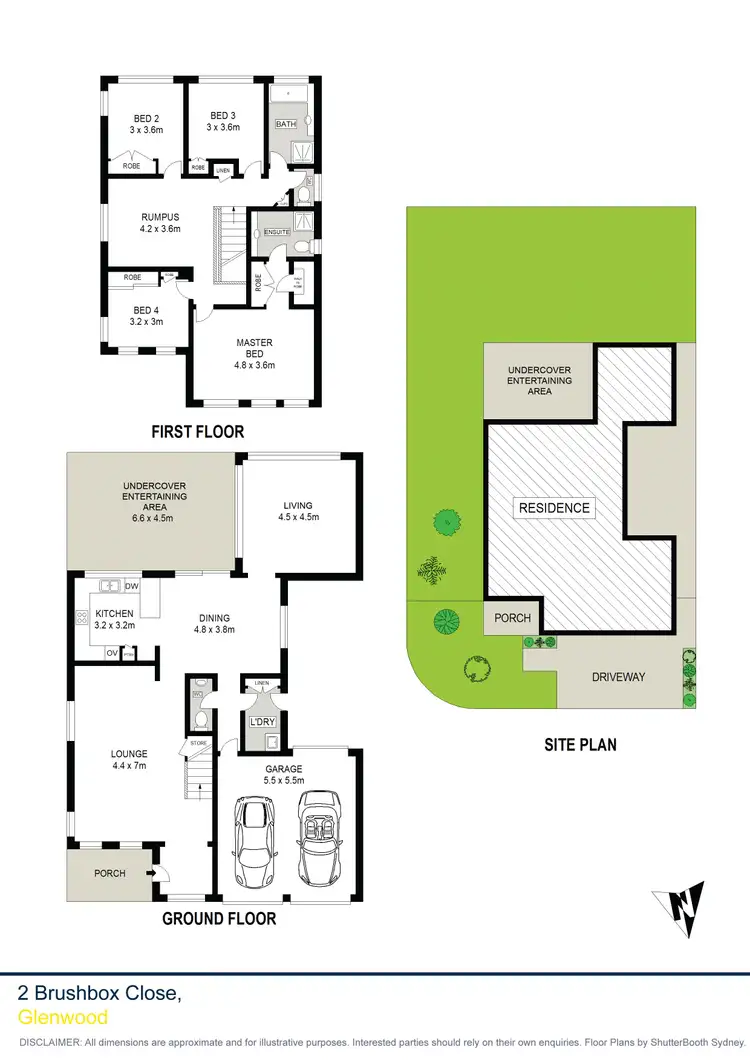 Floorplan of Homely house listing, 2 Brushbox Close, Glenwood NSW 2768
