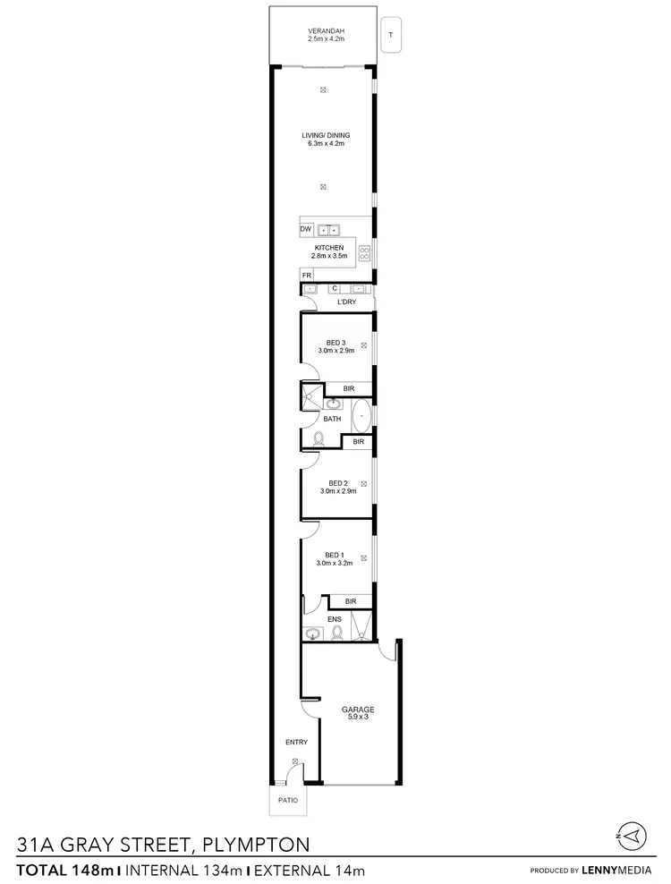Floorplan of Homely house listing, 31A Gray Street, Plympton SA 5038