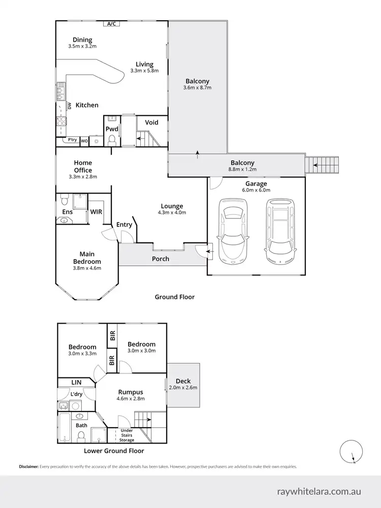 Floorplan of Homely house listing, 5 Veedale Court, Lara VIC 3212