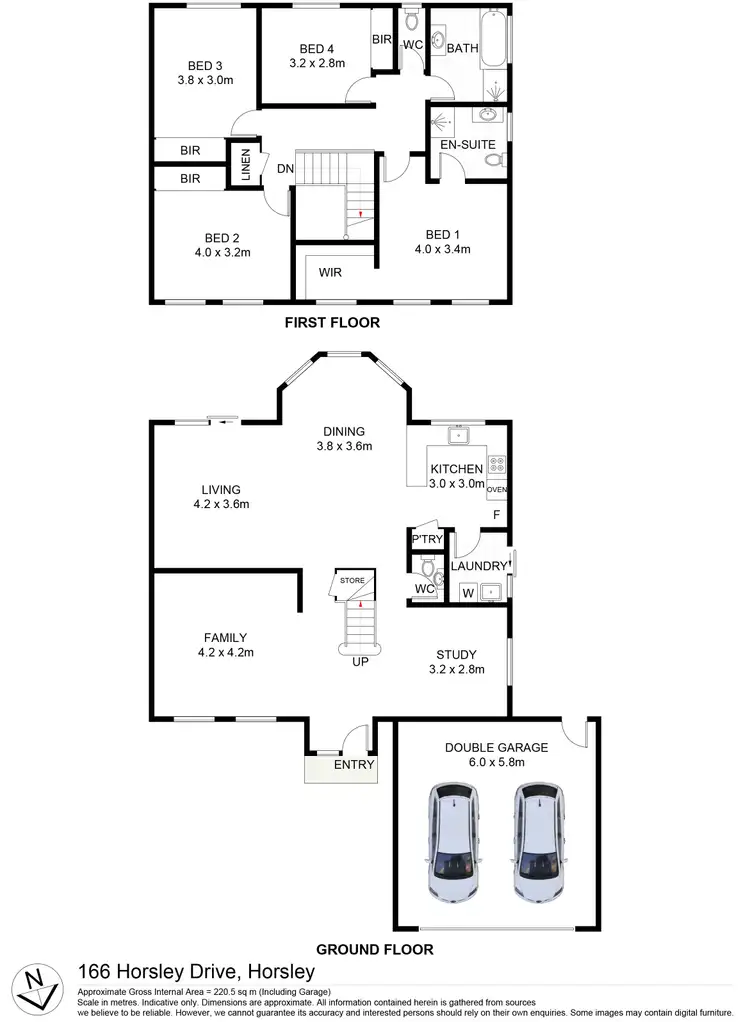 Floorplan of Homely house listing, 166 Horsley Drive, Horsley NSW 2530