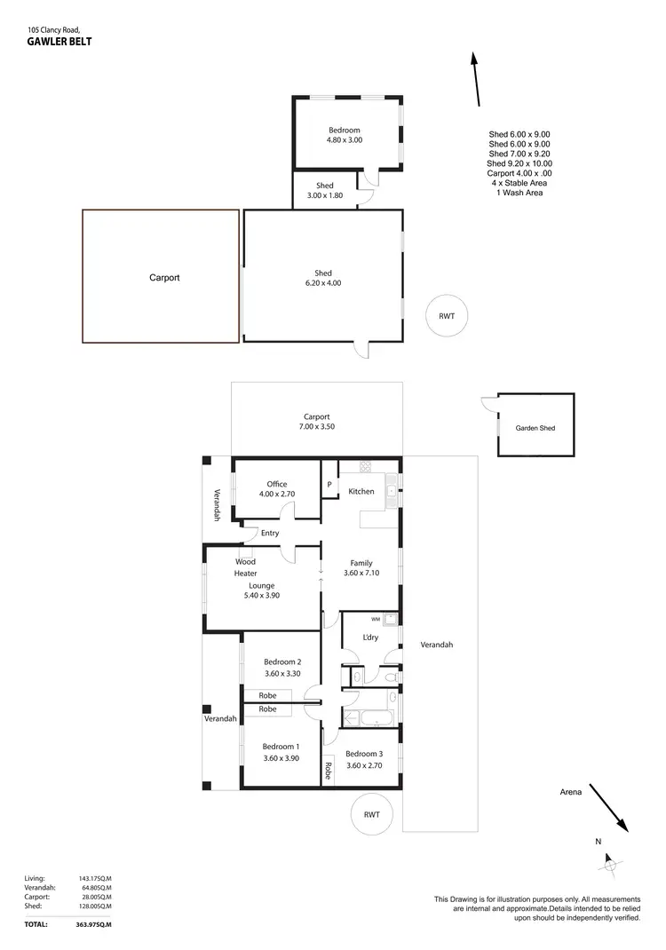 Floorplan of Homely house listing, 105 Clancy Road, Gawler Belt SA 5118