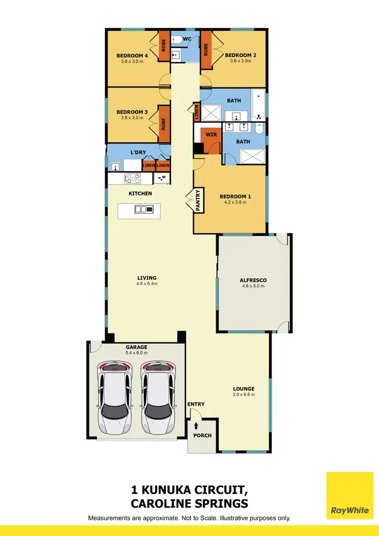 Floorplan of Homely house listing, 1 Kunuka Circuit, Caroline Springs VIC 3023