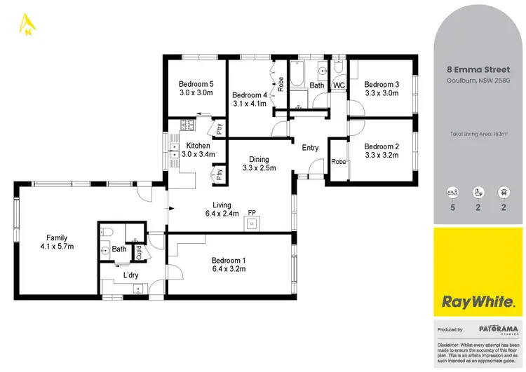 Floorplan of Homely house listing, 8 Emma Street, Goulburn NSW 2580