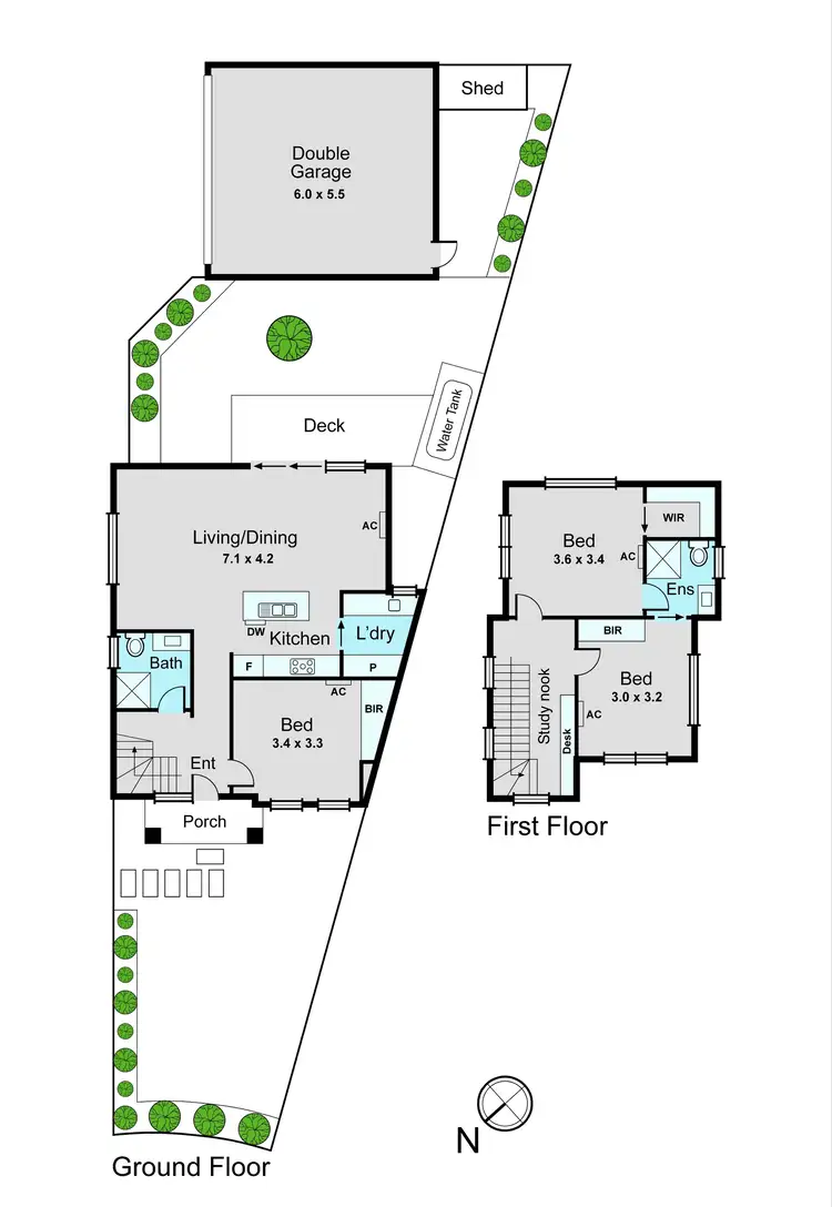 Floorplan of Homely townhouse listing, 1/73 Hunt Crescent, Clarinda VIC 3169