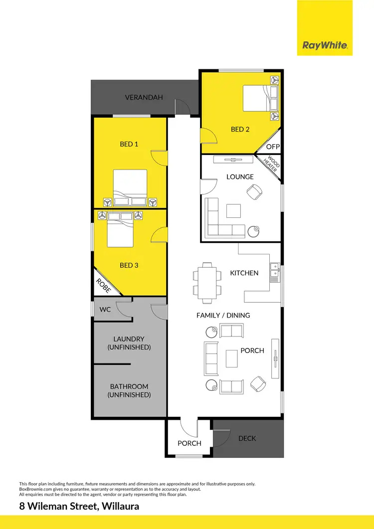 Floorplan of Homely house listing, 8 Wileman Street, Willaura VIC 3379