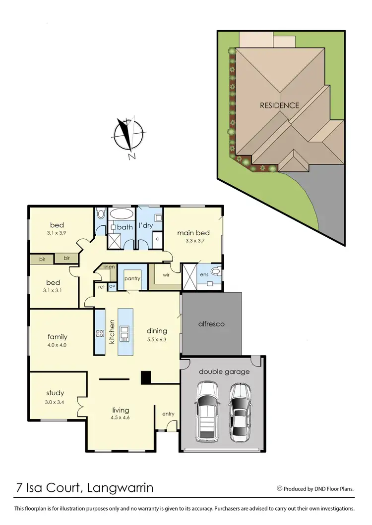 Floorplan of Homely house listing, 7 Isa Court, Langwarrin VIC 3910