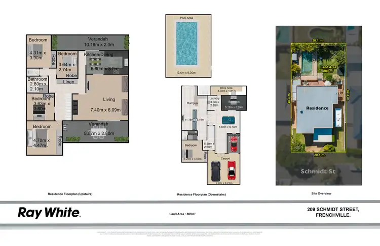 Floorplan of Homely house listing, 209 Schmidt Street, Frenchville QLD 4701