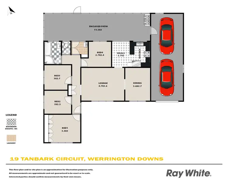Floorplan of Homely house listing, 19 Tanbark Circuit, Werrington Downs NSW 2747