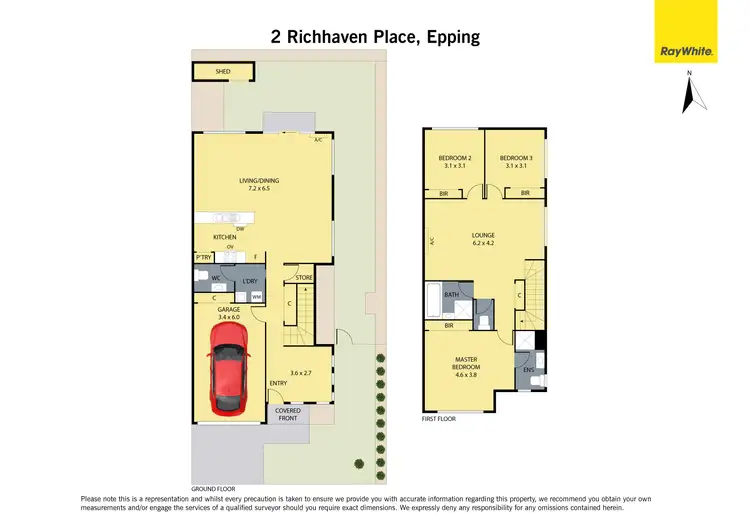 Floorplan of Homely house listing, 2 Richhaven Place, Epping VIC 3076