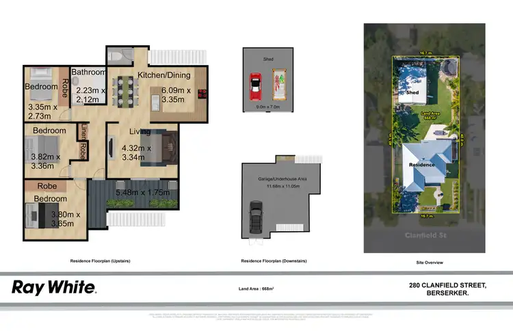 Floorplan of Homely house listing, 280 Clanfield Street, Berserker QLD 4701