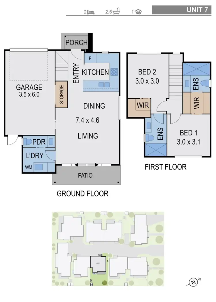 Floorplan of Homely townhouse listing, Address available on request