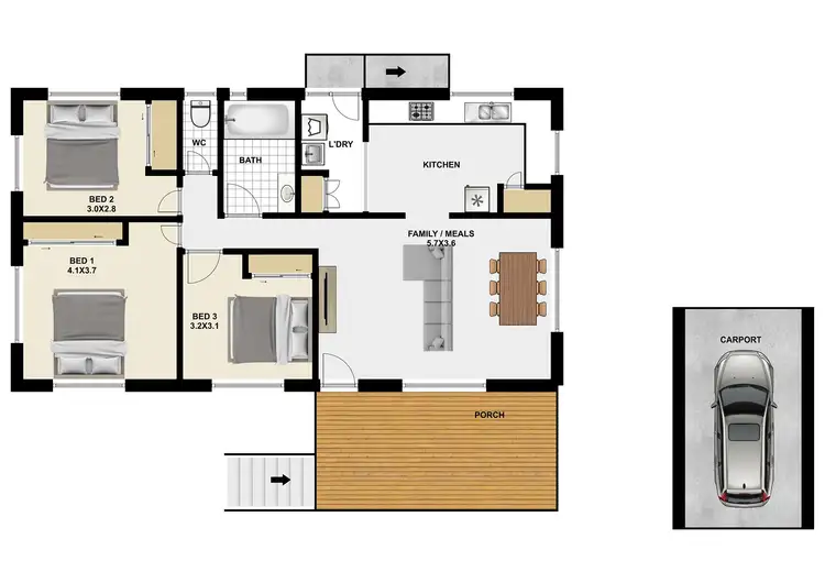 Floorplan of Homely house listing, 16 Dorricott Crescent, Goodna QLD 4300