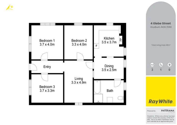 Floorplan of Homely house listing, 4 Glebe Street, Goulburn NSW 2580