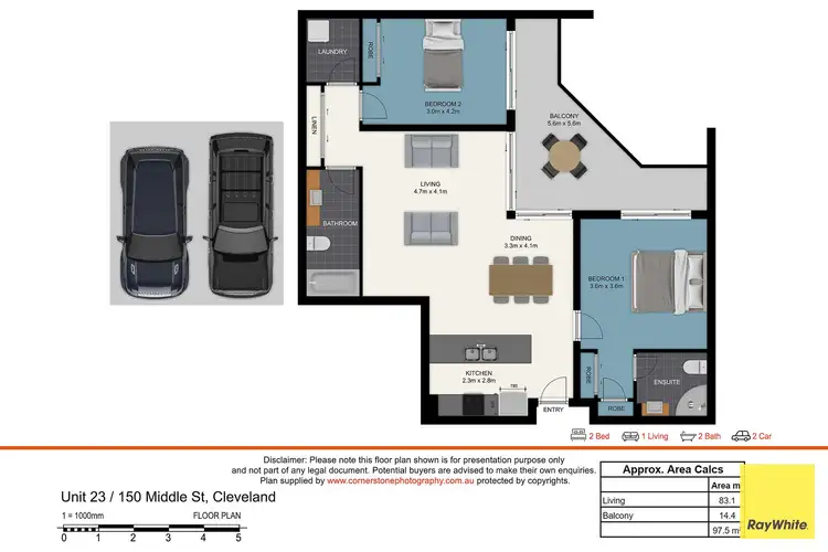 Floorplan of Homely apartment listing, 23/150 Middle Street, Cleveland QLD 4163