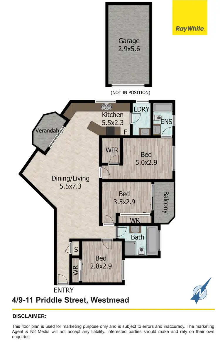Floorplan of Homely unit listing, 4/9-11 Priddle Street, Westmead NSW 2145