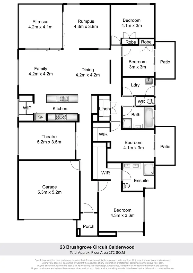 Floorplan of Homely house listing, 23 Brushgrove Circuit, Calderwood NSW 2527