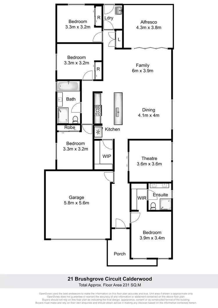 Floorplan of Homely house listing, 21 Brushgrove Circuit, Calderwood NSW 2527