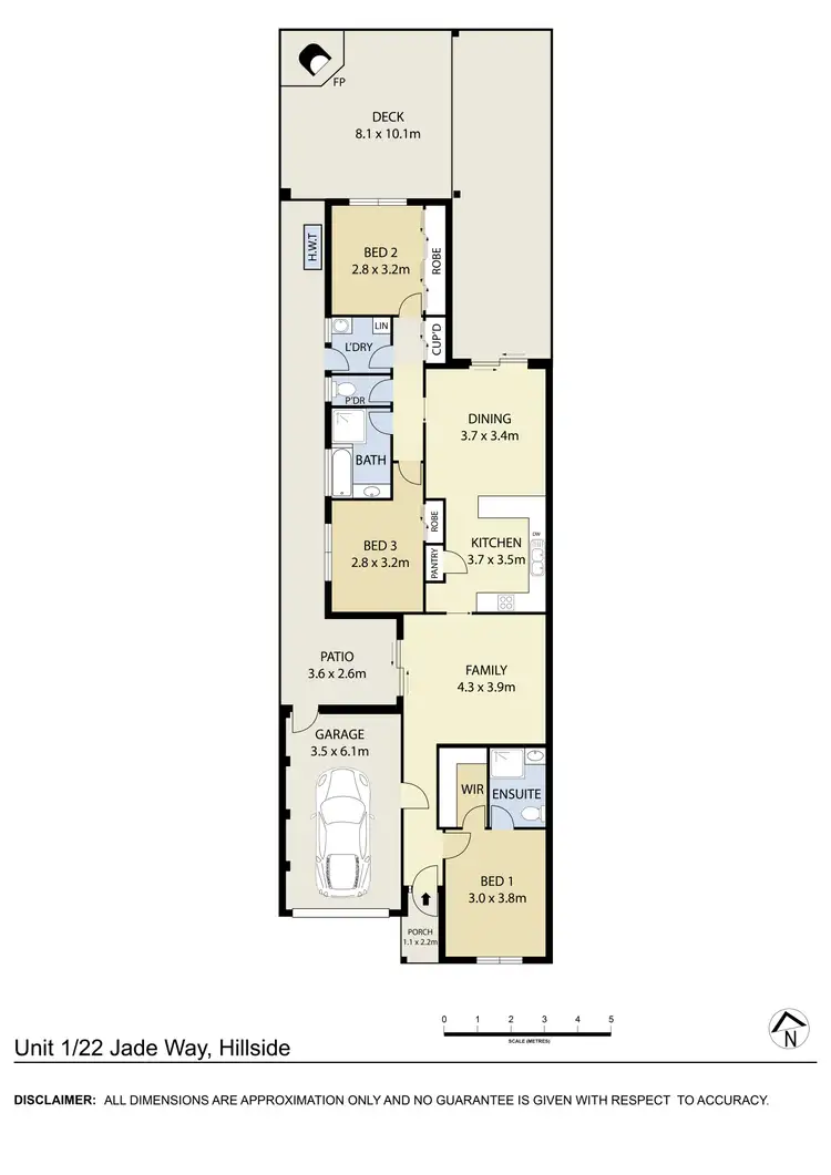 Floorplan of Homely house listing, 1/22 Jade Way, Hillside VIC 3037