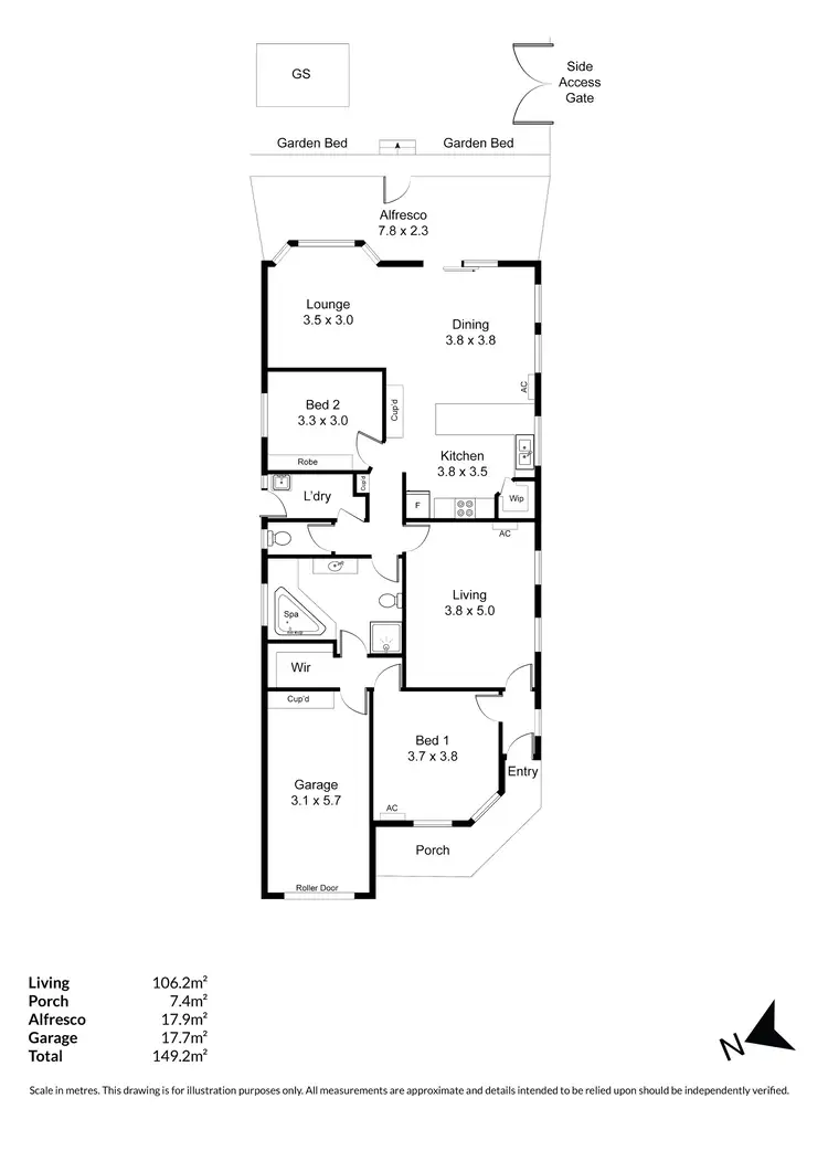 Floorplan of Homely house listing, 11 Orchard Grove, Golden Grove SA 5125