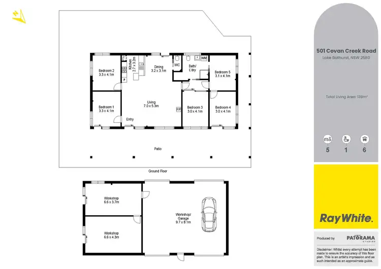 Floorplan of Homely rural property listing, 501 Covan Creek Road, Lake Bathurst NSW 2580