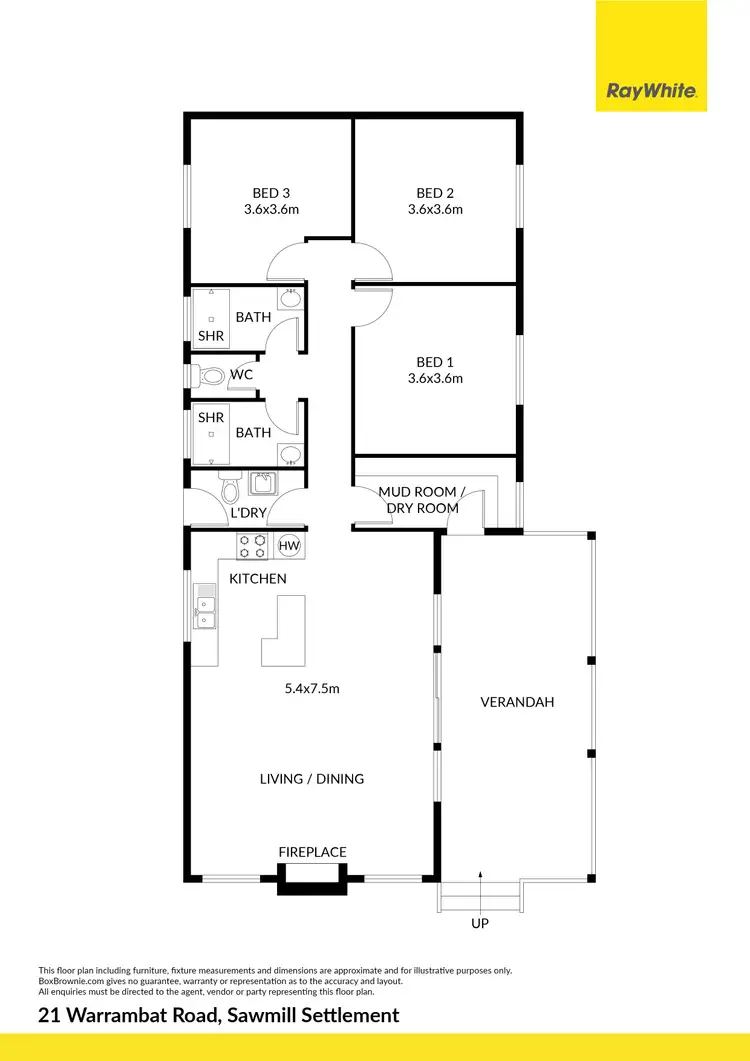 Floorplan of Homely house listing, 21 Warrambat Road, Sawmill Settlement VIC 3723