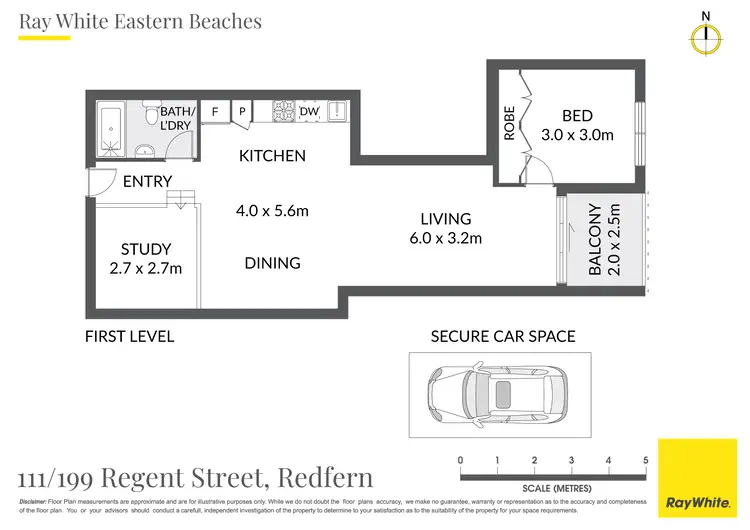 Floorplan of Homely apartment listing, 111/199 Regent Street, Redfern NSW 2016