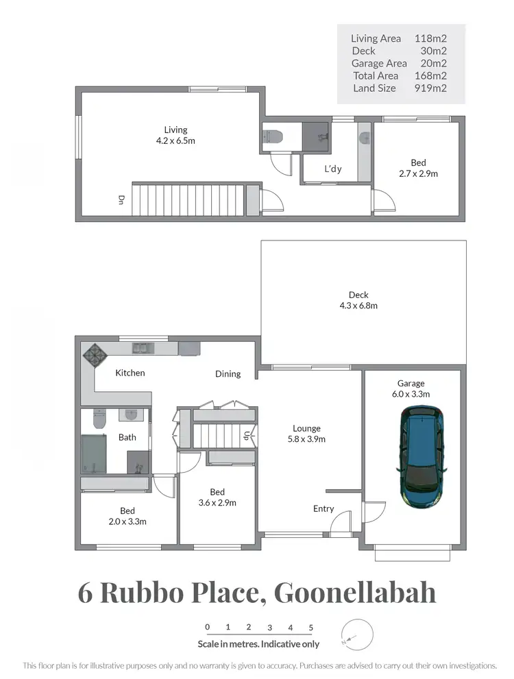 Floorplan of Homely house listing, 6 Rubbo Place, Goonellabah NSW 2480