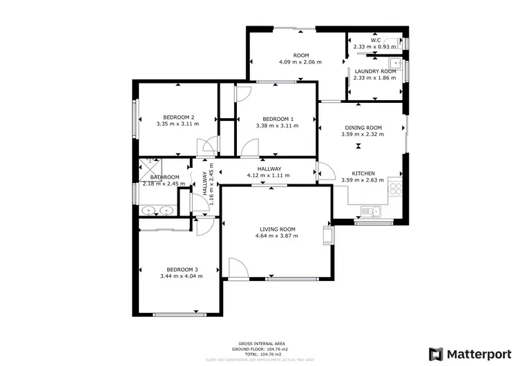 Floorplan of Homely house listing, 6 Gordon Court, Swan Hill VIC 3585