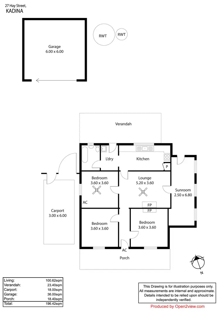 Floorplan of Homely house listing, 27 Hay Street, Kadina SA 5554