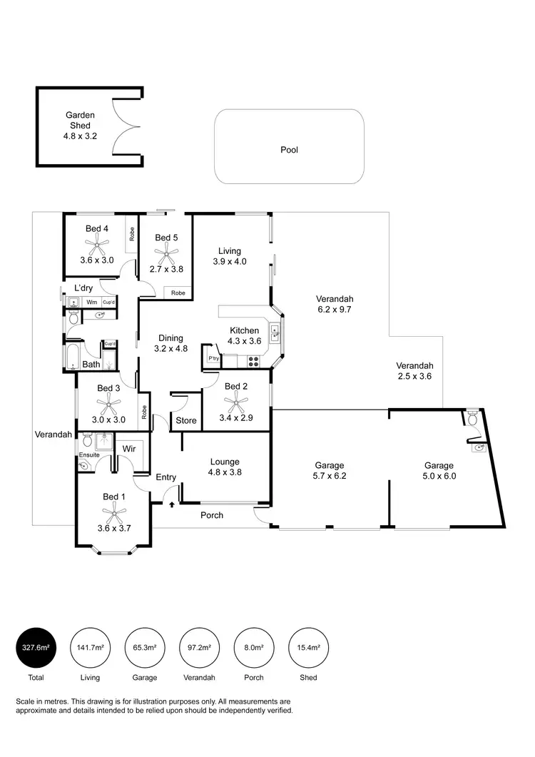 Floorplan of Homely house listing, 13 Klingberg Drive, North Haven SA 5018