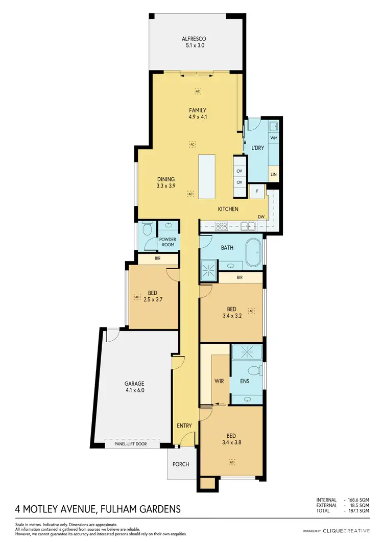 Floorplan of Homely house listing, 4 Motley Avenue, Fulham Gardens SA 5024